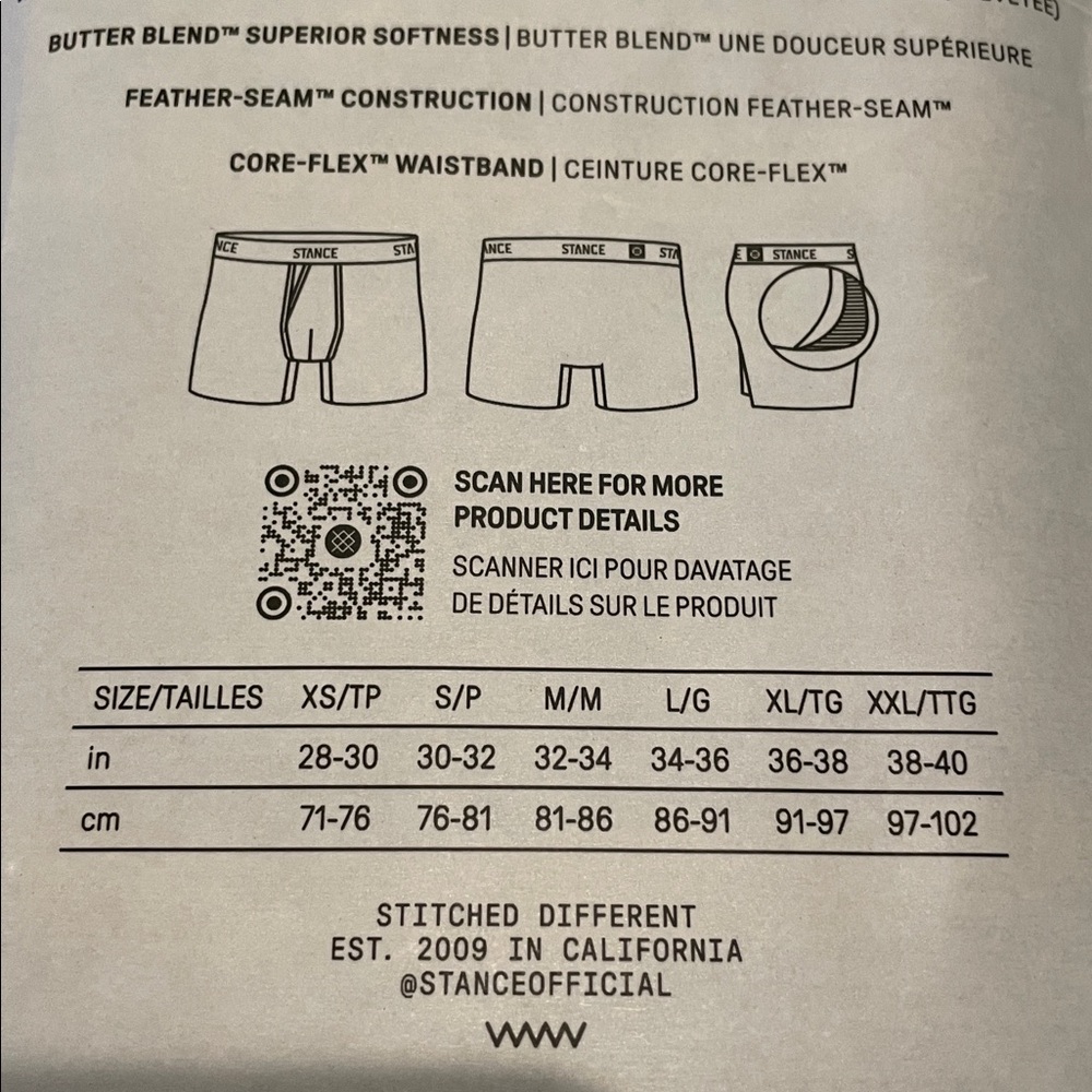 NWT Stance Mens Butterblend Wholester Pouch Black Boxer Briefs, Size Medium - Picture 5 of 6